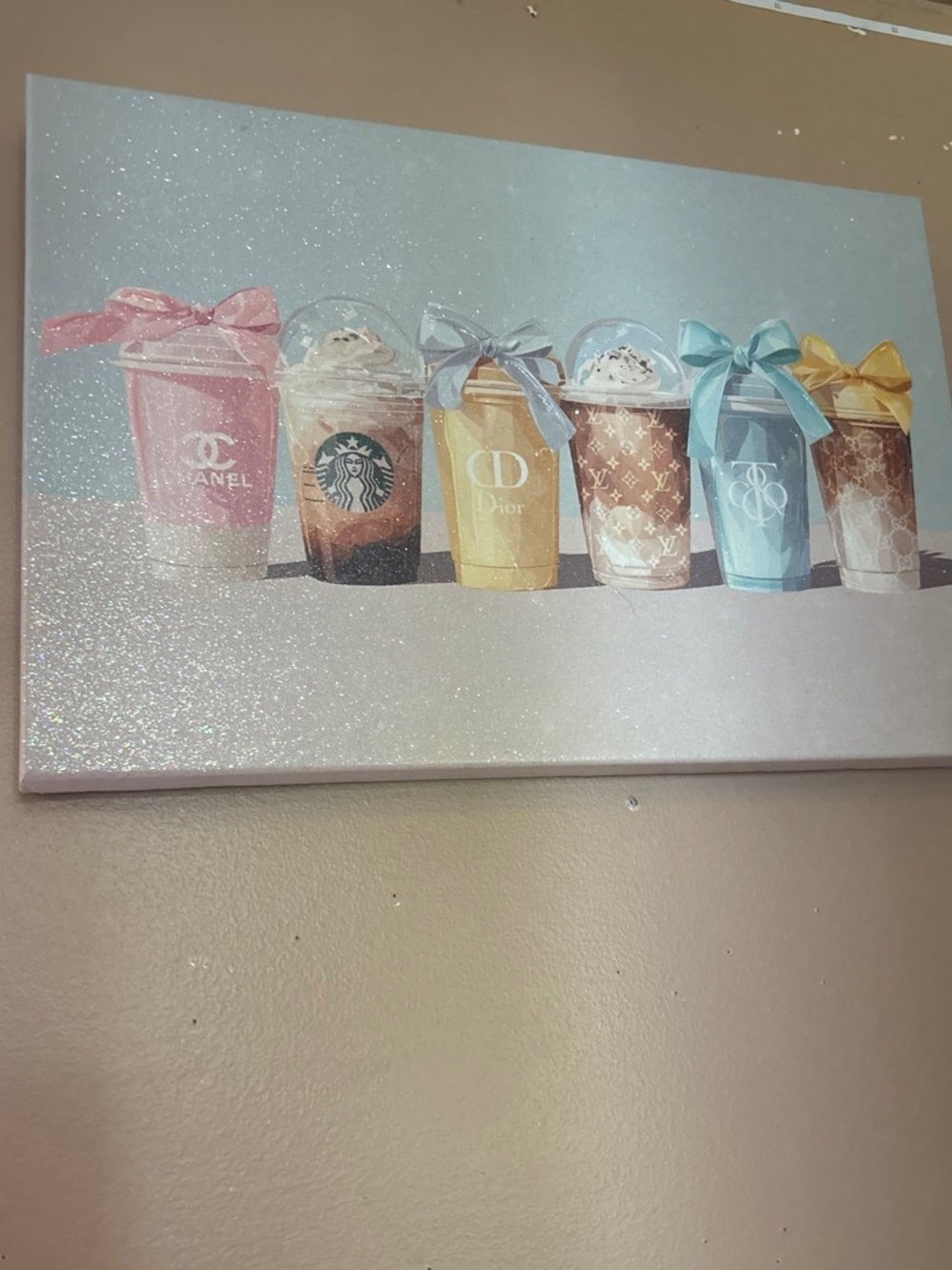 Starbucks drinks w designer logo
